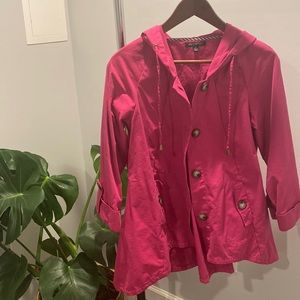 For Cynthia Hooded Rain Jacket